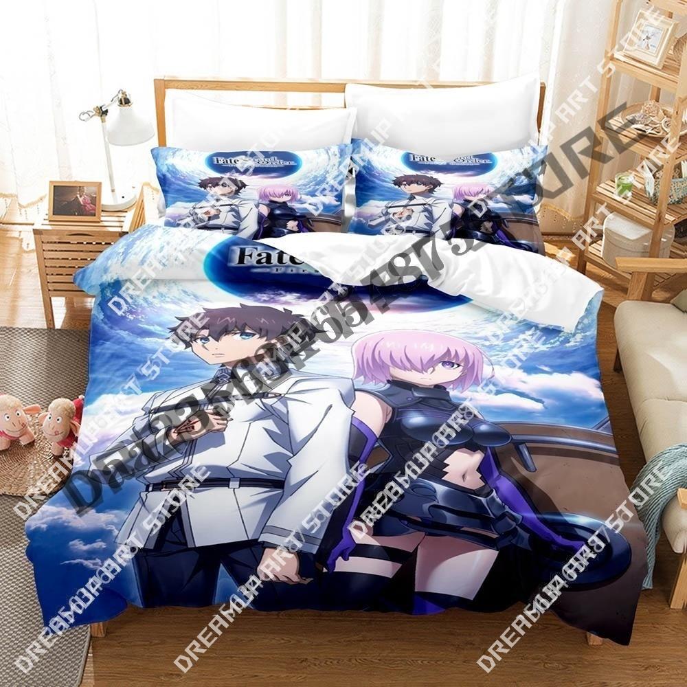 3D Печать Набор постельного белья Fate Grand Order Односпальный Двуспальный Полный Queen King Размер Постельный комплект Для взрослых Детей Спальня Пододеяльник Комплекты 3D Аниме Постельное