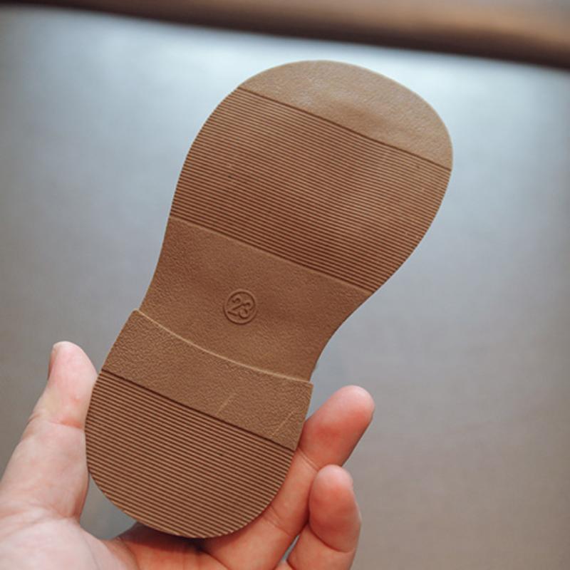 Туфли Мэри Джейн на весну и осень, мягкие нескользящие туфли для девочек, маленькие кожаные туфли