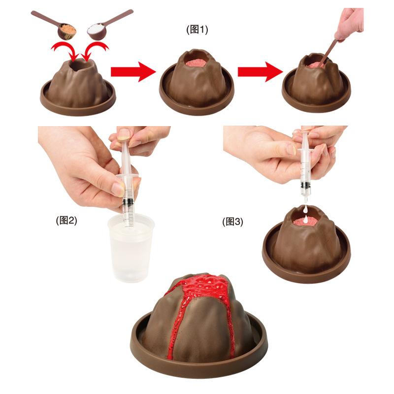 Детский экспериментальный набор игрушек Студенческая самодельная экспериментальная игрушка «Извержение вулкана»