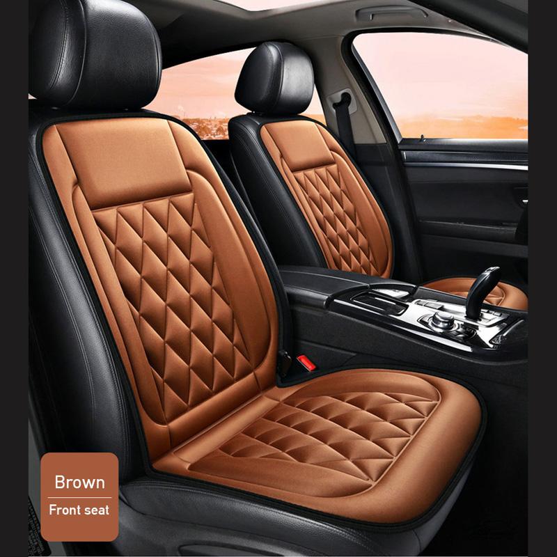 Winter Car Heating Cushion Car Electric Heating Plush Seat Cushion 12V Universal Heating Warm