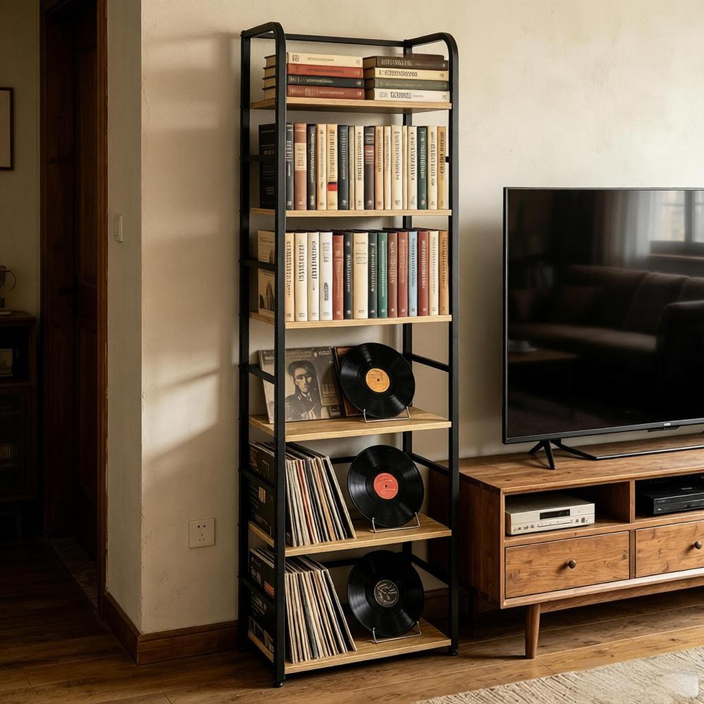 Chic Storage Shelf,Plant Display Shelf,Bookshelf with 6-Layer Shelf,Display Shelf