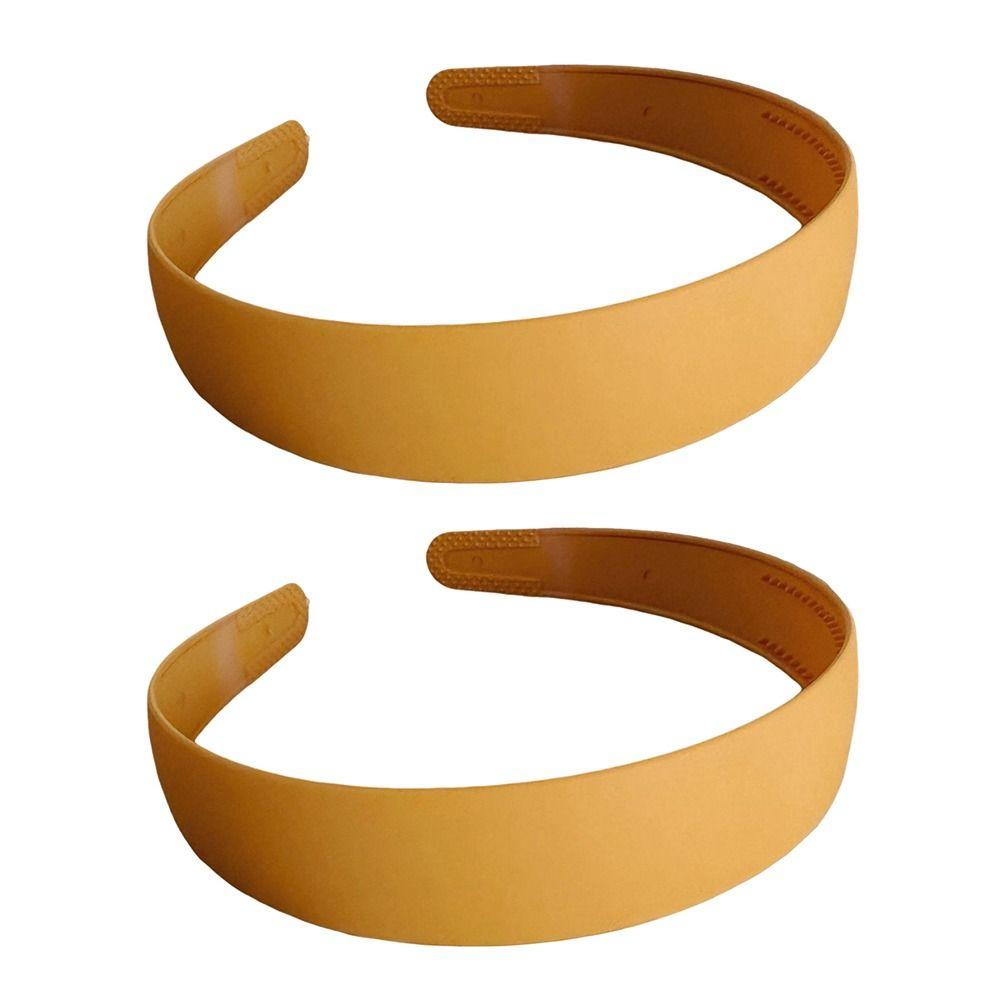 2PCS Frosted Solid Hair Band Plastic Hair Accessories New Resin Hairband  Woman