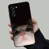 Милый смешной кошачий мем чехол для телефона для Samsung Galaxy A13,A21s,A22,A31,A32,A52,A53,A71,A80,Мягкий черный корпус