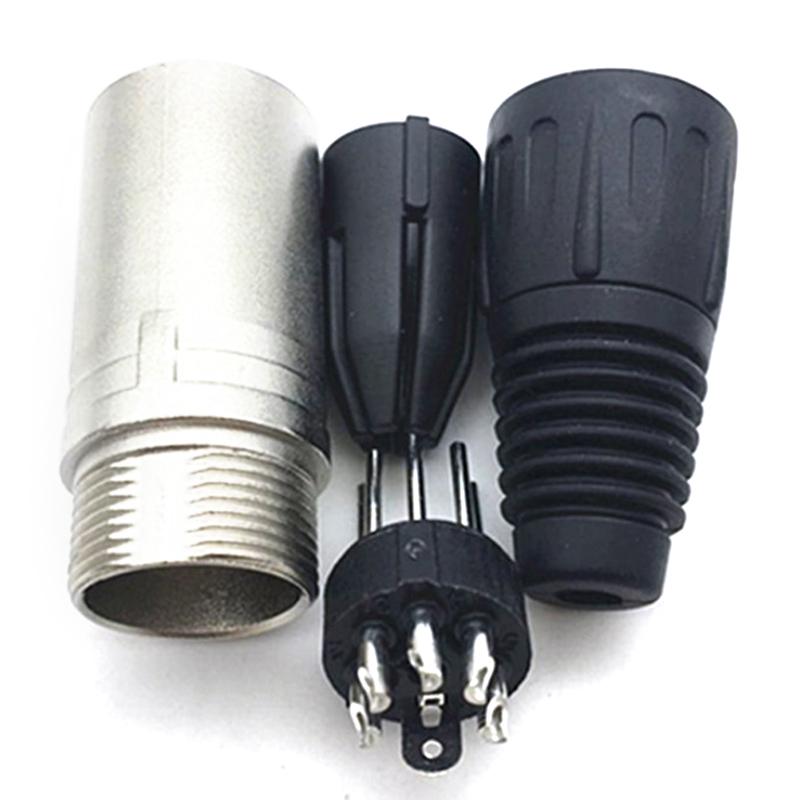1Pcs Canon Plug Socket Male/Female Microphone Audio Xlr Connector 3P/4P/5P Contacts