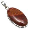 Pendant Bird Eye Jasper Gemstone Handmade 925 Silver Jewelry 2.25"