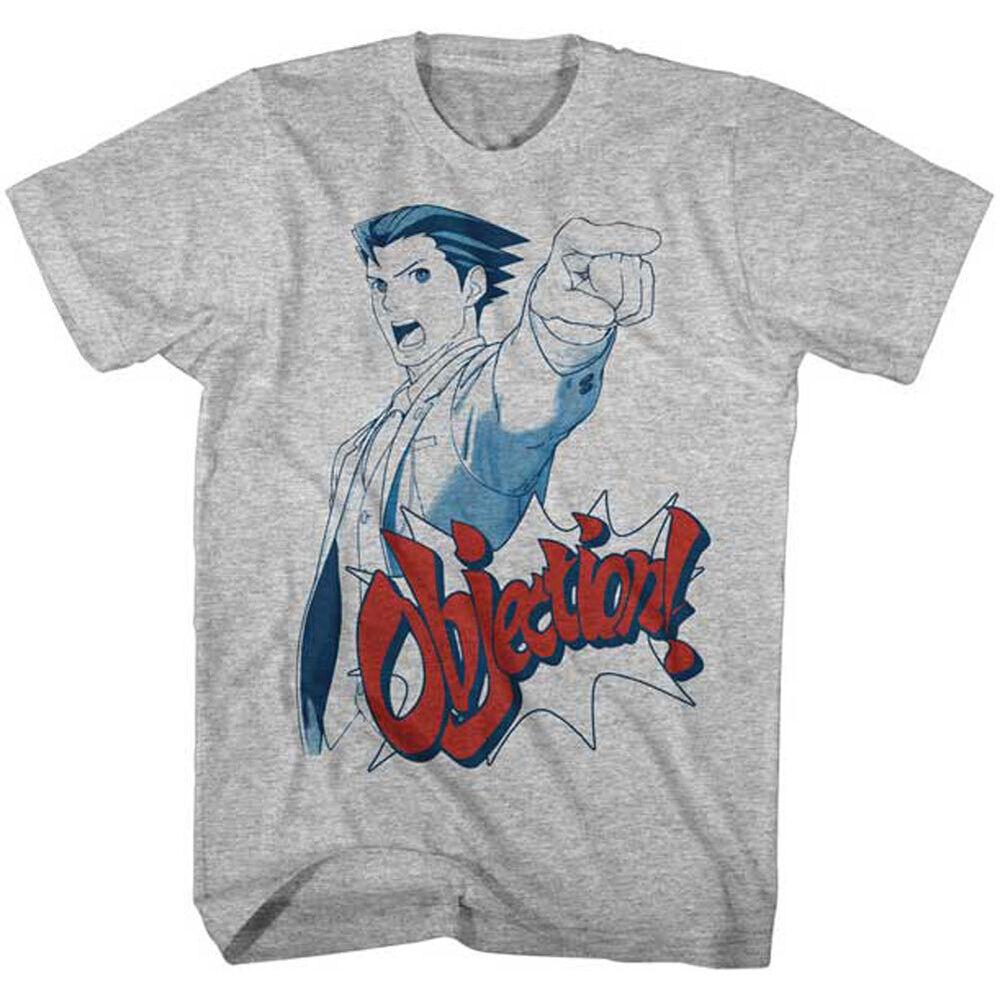 Футболка унисекс Ace Attorney Objection Heather