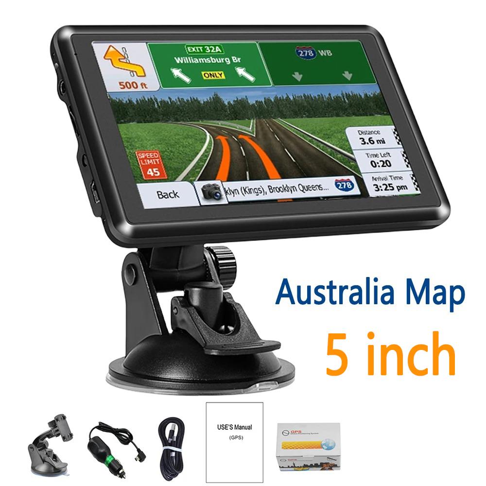 7" 5" HD автомобильный спутниковый навигатор GPS навигация грузовик новый ЕС Австралия Северная Америка Северная Америка карта для грузовика HGV 256MB+16G навигационная система