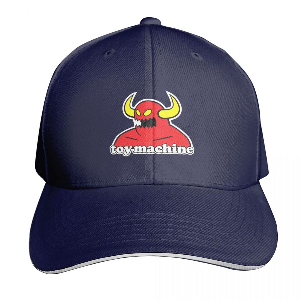 Toy machine logo Baseball Cap Big Size Hat Mountaineering Funny hats Snap Back Hat For Women Unisexs
