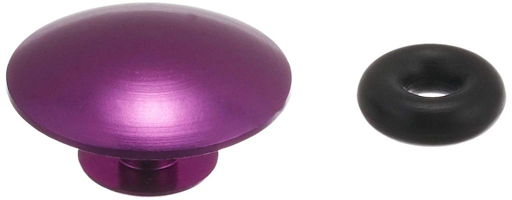 Kitaco Cap Bolt Cover, Universal, Model: 0900-000-81105, Purple Berry