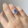 Женское кольцо с сапфиром, кольцо с цирконом, женское обручальное кольцо