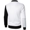 Men's Spring Jacket Long Sleeve Casual Stand-up Collar Zipper Sweatshirts Fashion Contrast Color Streetwear Coats