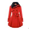 Woolen Coat Double-breasted Woolen Coat Windbreaker Women's New Style European and American Women's Fit Medium and Long Style