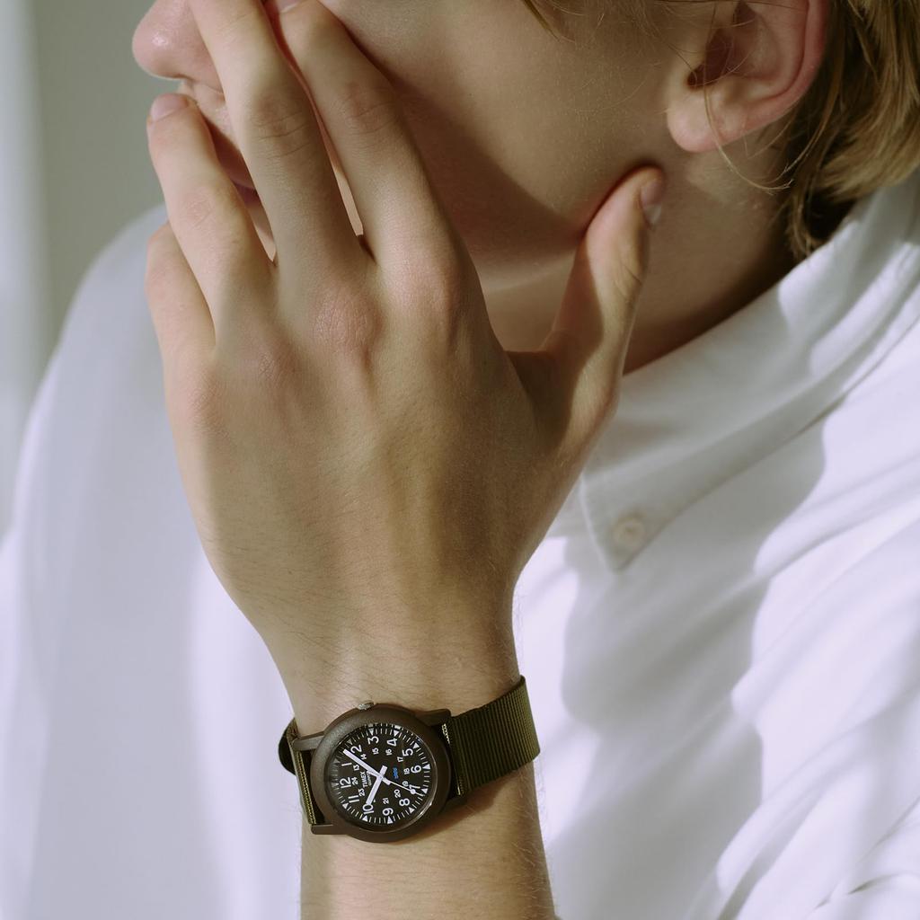 [TIMEX] Часы Camper Кварцевые Водонепроницаемость 3 АТМ Пластик Черный Циферблат T41711 Мужские [Оригинал]