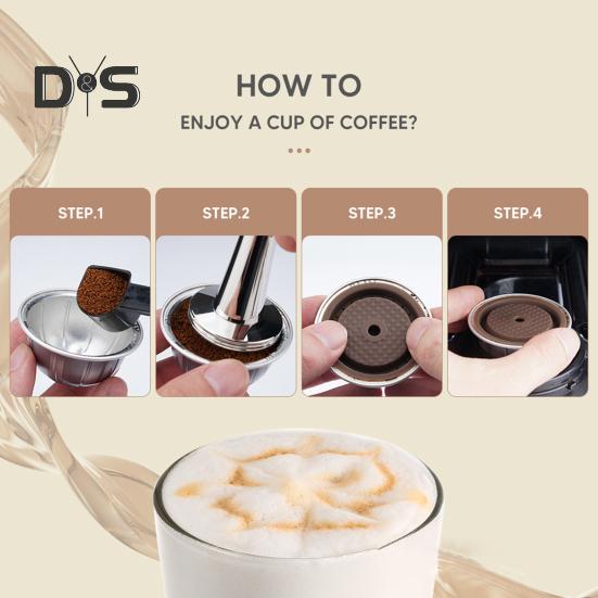 Многоразовая крышка капсулы для кофе Легко чистится Силикагель Герметичная крышка капсулы для кофе