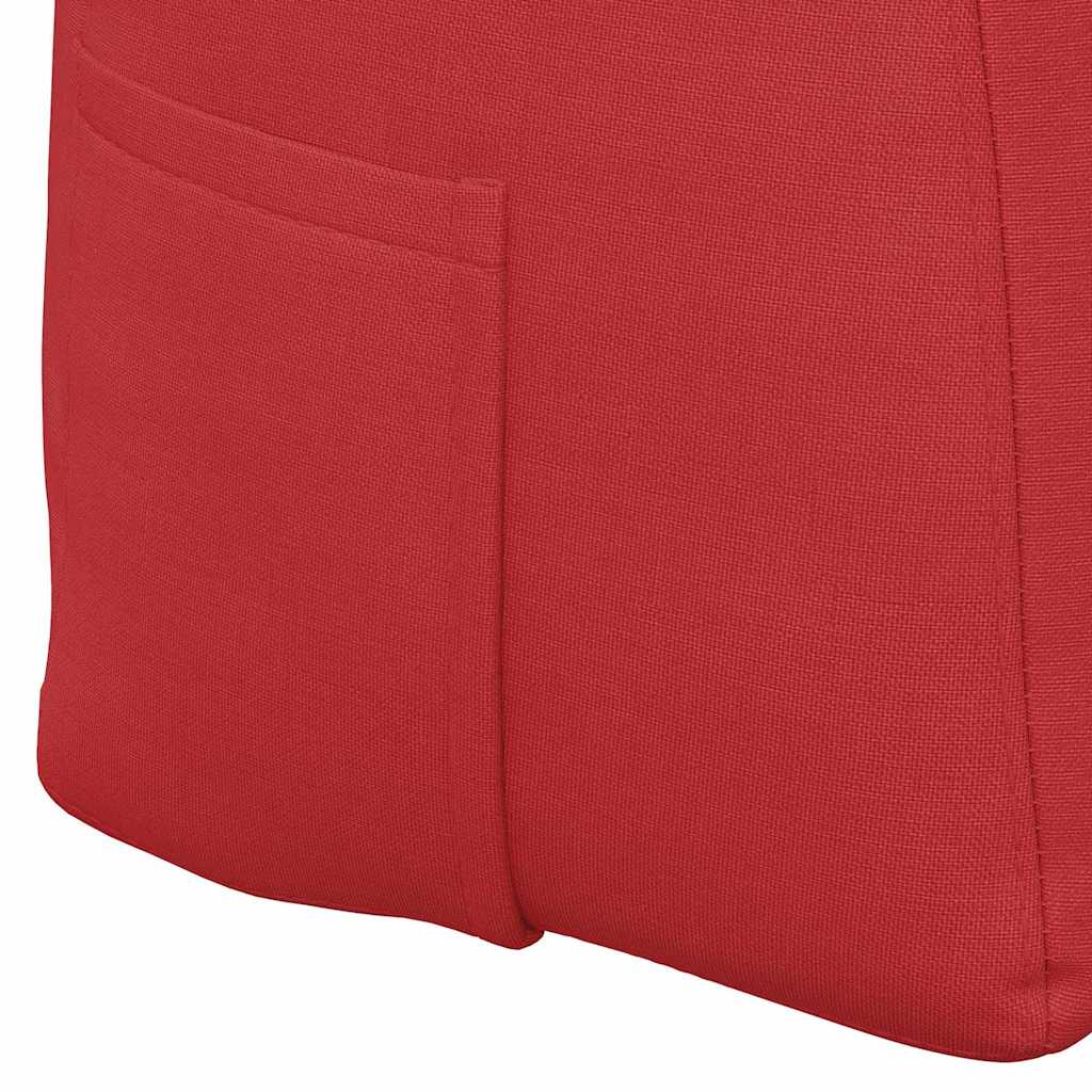 Back Cushion Red 100 x 24 x 50 cm Fabric
