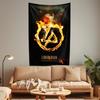 Rock And Roll Music Tapestry Linkinparks Rock Band Home Decoration Wall Hanging Bedroom Dormitory Background Cloth Concert Decor
