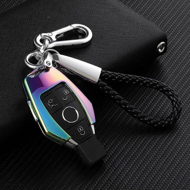 Для Mercedes Benz W204 W212 C180 GLK300 CLS CLK CLA SLK CSE Class Remote Smart Car Key Case Cover Сумка для набора ключей из цинкового сплава
