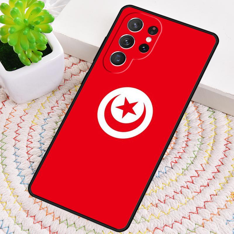 Чехол для телефона из ТПУ с картой и флагом Туниса для Samsung Galaxy note 10 pro S26 S25 S24 S23 S22 Ultra Plus S21 FE S20 Ударопрочный чехол