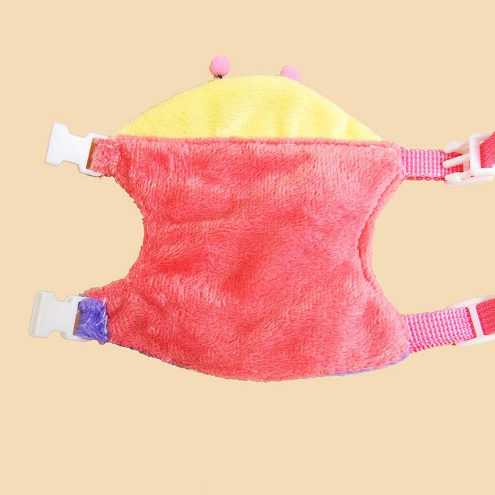 Adjustable Hamster Vest Harness Cartoon Hamster Lead Rope Soft Ferret Walking Leash Walking