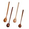 Fine Texture Mixing Spoon Heat-Resistant Durable Kitchen Soup Stirring Wooden Teaspoon