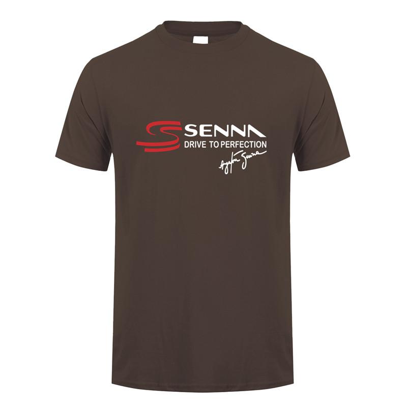 Ayrton Senna T Shirt Unisex Short Sleeve Cotton Senna Drive To Perfection Tshirt Top Tees Tshirts Lh148