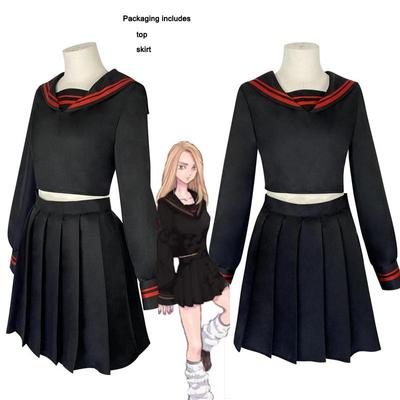 Токио Мстители Юдзуха Шиба Косплей Костюм-Takerlama Аниме Женское Платье + парик Юбка Костюм Школьная Форма