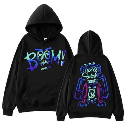 Горячая аниме Arcane Jinx Graffiti Hoodie Harajuku Hip Hop Pullover Tops Sweatshirt Fans Gift Hoodies & Hoodies Men's