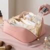 Large Travel Cosmetic Bag for Women Leather Makeup Organizer Female Toiletry Kit Bags Make Up Case Storage Pouch Luxury Lady Box