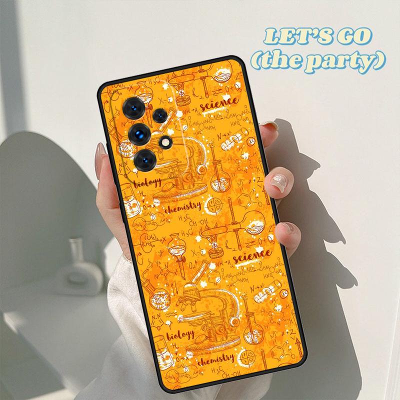Винтажный бесшовный чехол для химической лаборатории для Samsung Galaxy A42 A31 A40 A51 A71 A32 A80 A91 A52 A72 A20e A50 A70 A11 A12
