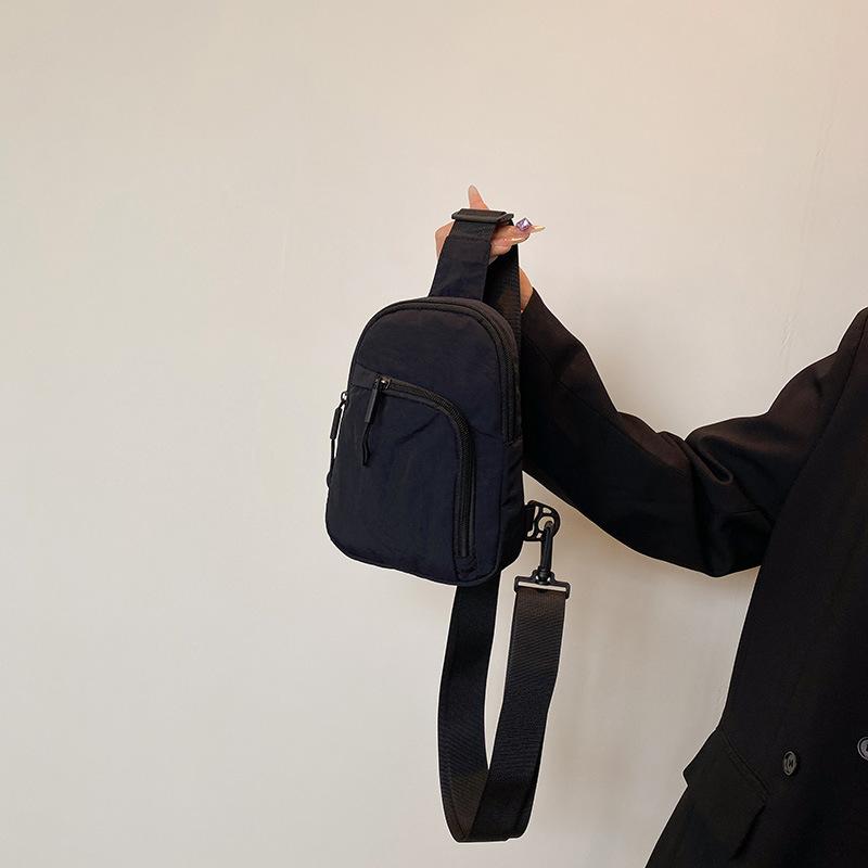 Однотонная легкая и простая портативная повседневная сумка для мобильного телефона, спортивная наплечная сумка-мессенджер, нагрудная сумка, для мужчин и женщин