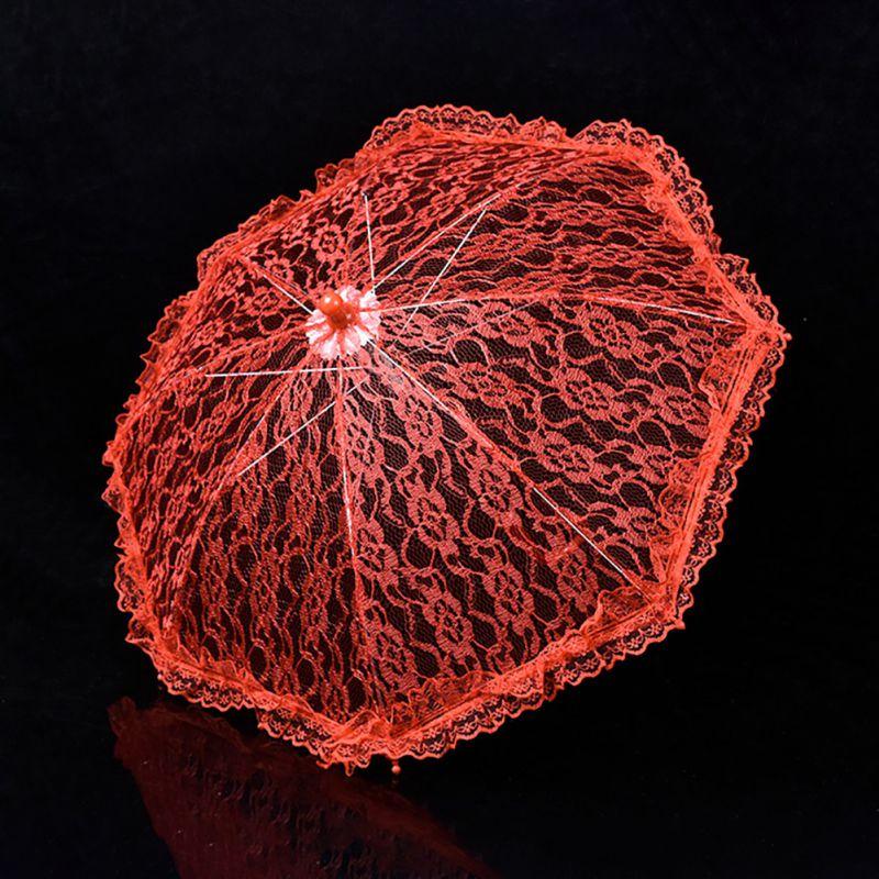 Кружевной свадебный зонтик для съемки, женский костюм, аксессуар, украшение для свадебной вечеринки, реквизит для фотографий