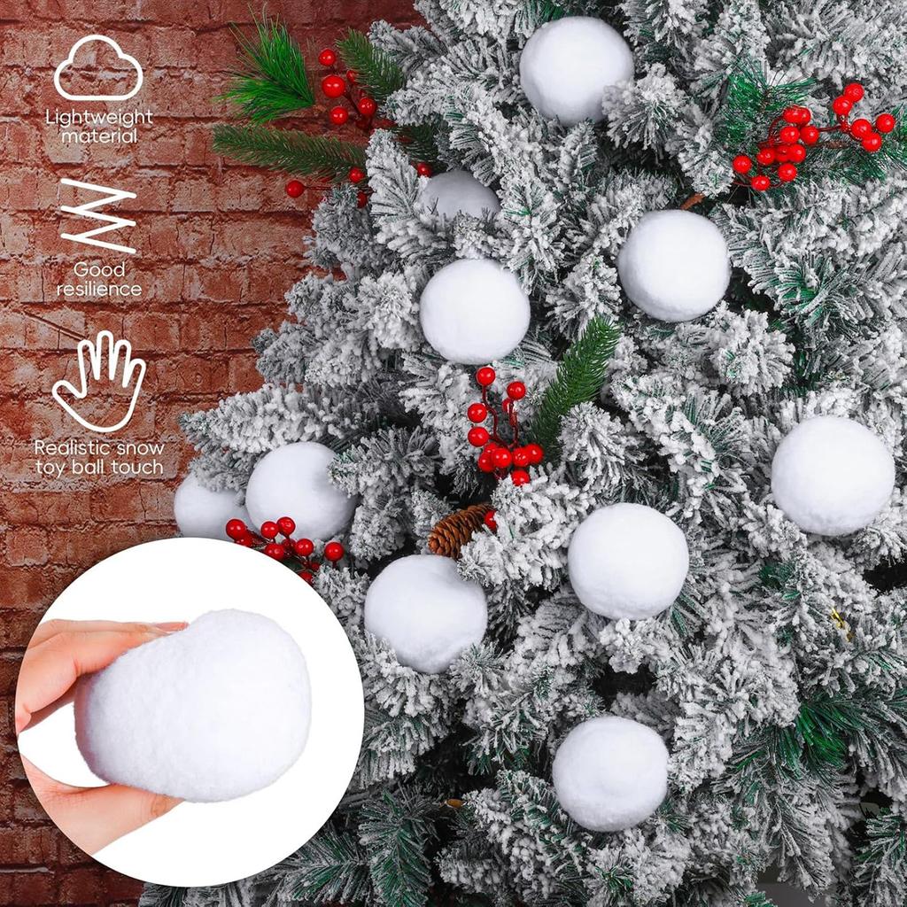 Snowballs Outdoor Snow Fight And Christmas Decorations Tree For Xmas