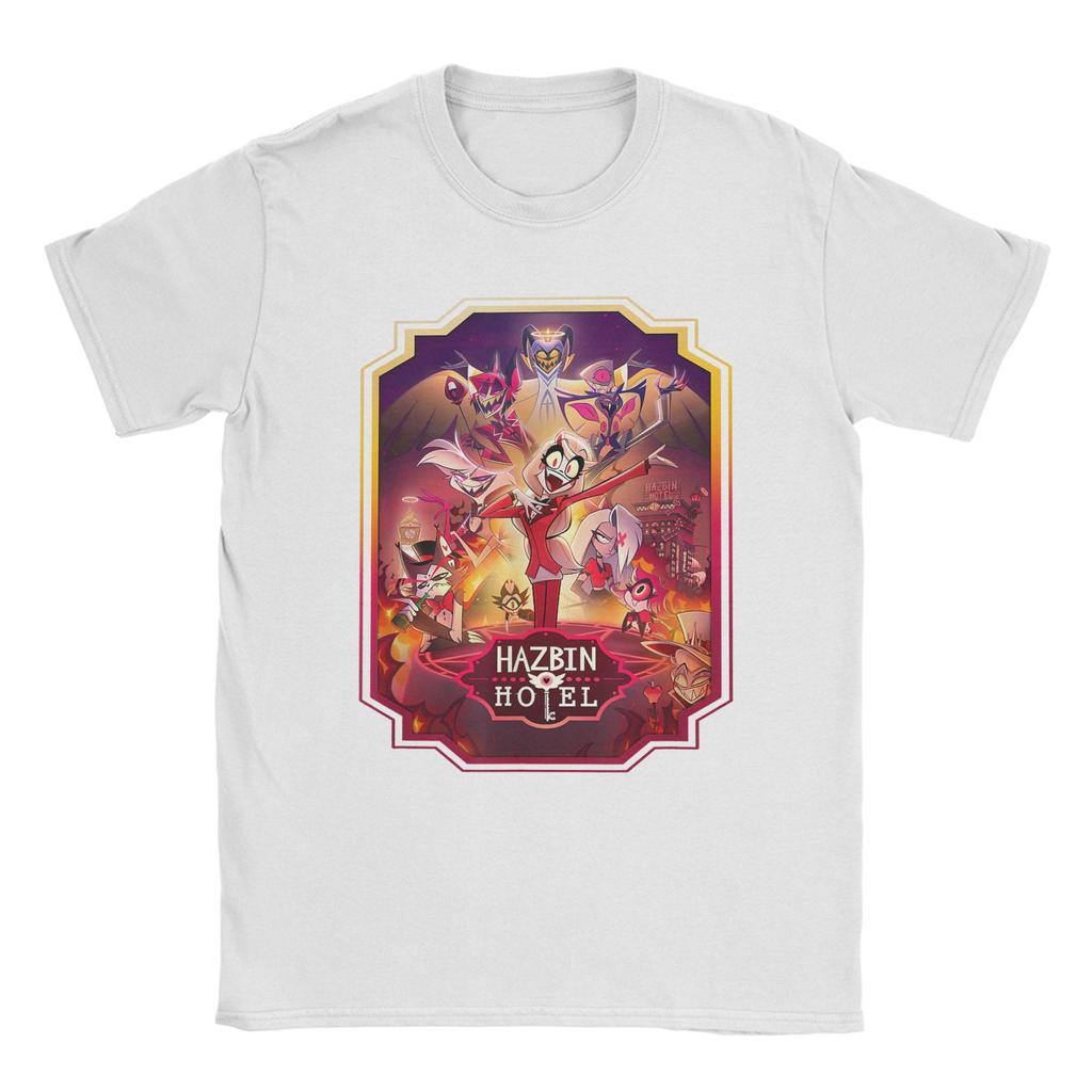Винтажные аниме-футболки Hazbined для мужчин, хлопковые футболки с круглым вырезом, футболка с коротким рукавом, идея для подарка, одежда