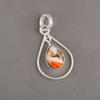 Оранжевая медная бирюза драгоценный камень 925 стерлинговое серебро ювелирные изделия бохо кулон 1,60" PP-3-35
