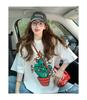 Loose casual daily versatile cartoon cactus print short sleeved T-shirt