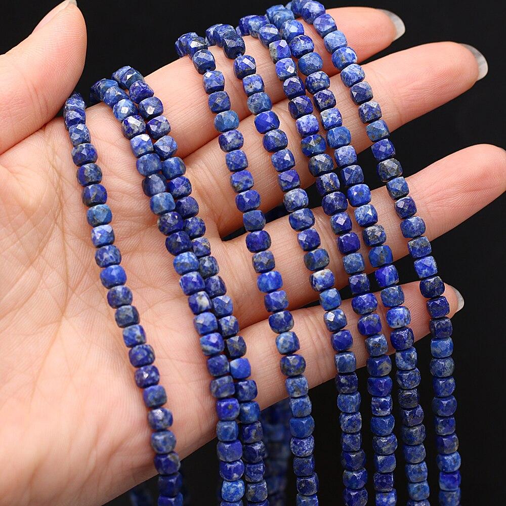 Бусины из натурального камня, граненые квадратные изолированные бусины, розовый кварц/малахит для DIY, ожерелье, браслет, серьги, ювелирные аксессуары