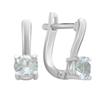 Серебряные серьги с натуральным топазом 1.183ct (2179481)
