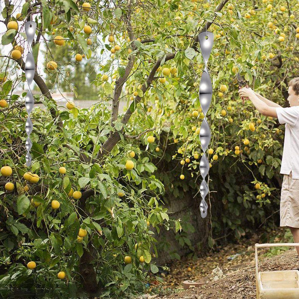 8 шт. отпугиватель птиц светоотражающие стержни 30 см отпугиватель птиц спиральный вращающийся стержень подвесные украшения для домашнего садового декора