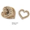 10Pcs/Set Wood Chip Various Shape Solid DIY Art Creative Eco-Friendly Decorating Wear-resistance Heart Oval Slices Unfinished DIY Crafts Slice