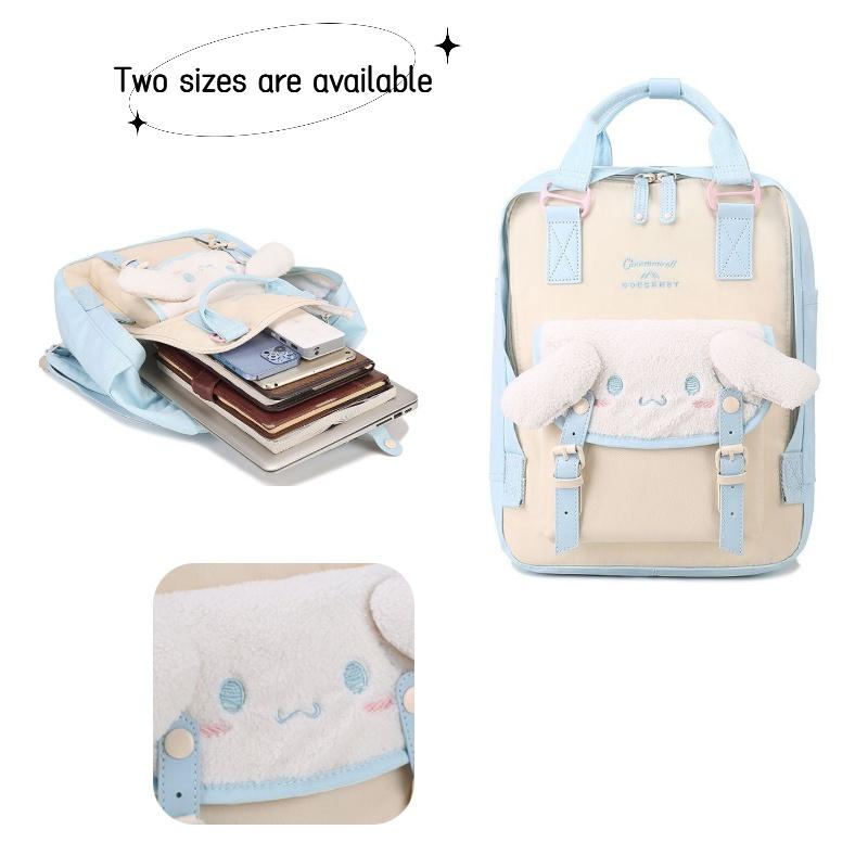 Yugi Dog Series Collaboration Sweet School Backpack With Plush Element