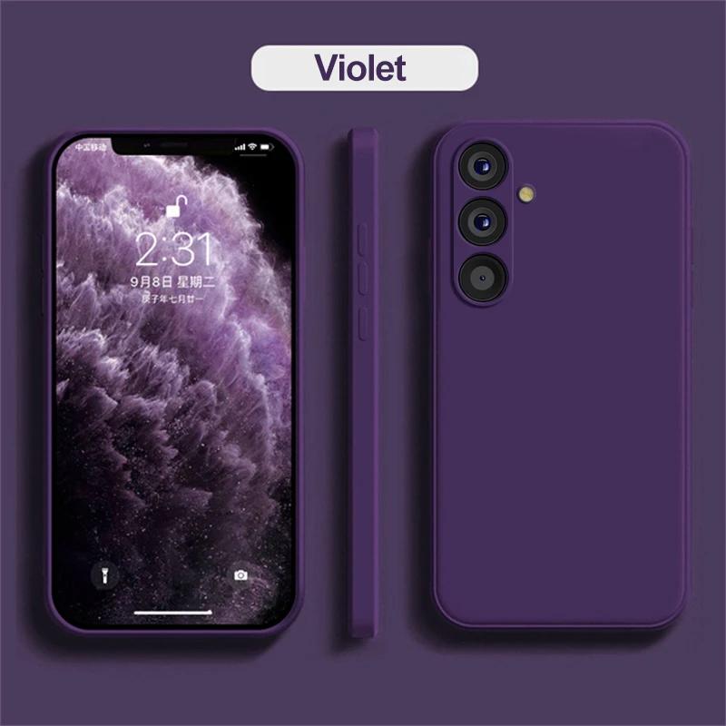 Для Samsung A54 5G чехол жидкий силиконовый протектор объектива камеры телефонные чехлы для Samsung Galaxy A54 A55 A15 5G мягкая задняя крышка