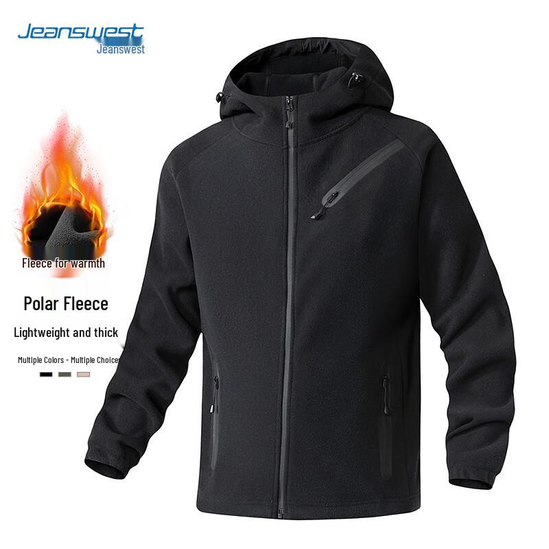 Jeanswest Men's Hooded Fleece Jacket