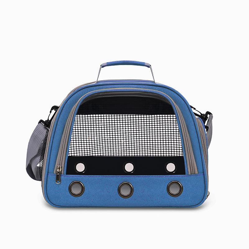 Outdoor Breathable Oxford Mesh Window Dog Carrier Travel Cage Small Pet Bag Fashion Style