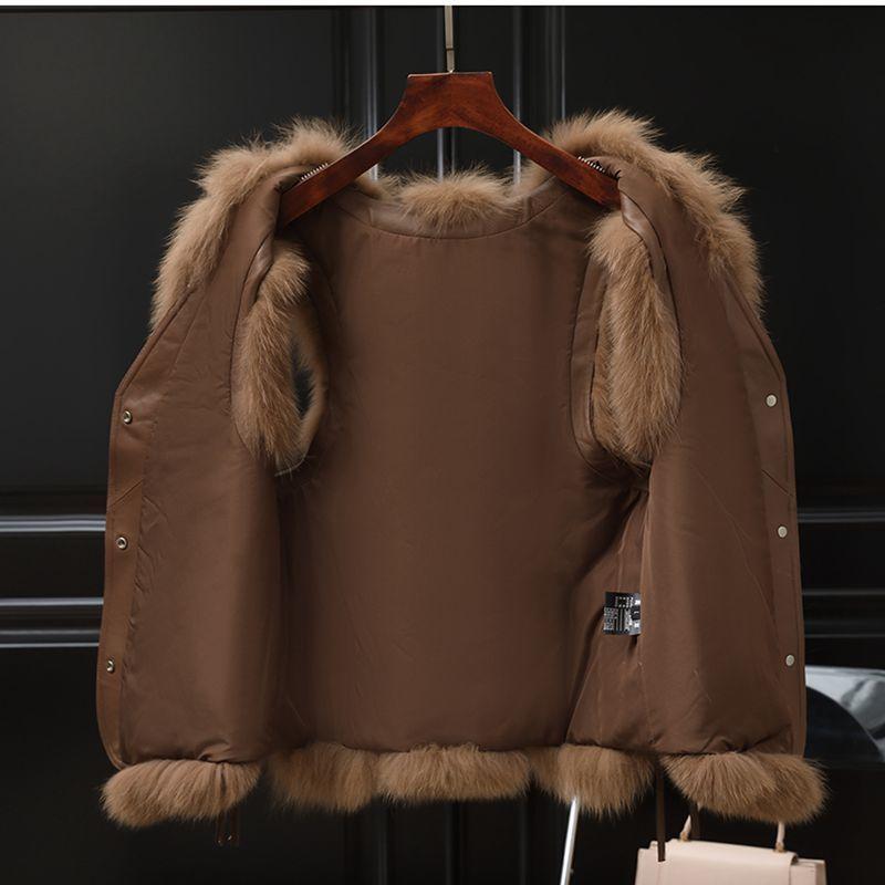 Модная зимняя короткая жилетка из искусственного меха для женщин, теплое тонкое пальто