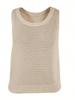 Women's Sleeveless Crochet Knit Tank Top Crew Neck Hollow Out Casual Summer Pullover