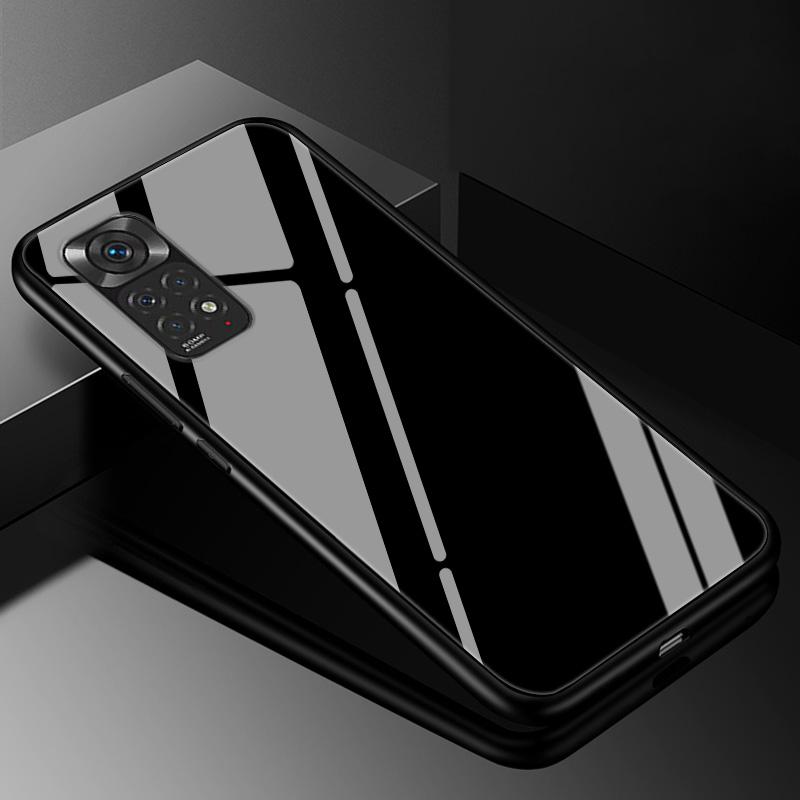 Чехол-бампер из градиентного закаленного стекла для Xiaomi Redmi Note 11 Pro Plus 11pro+ 12 11E 10 8 9 Pro 11s 9t 8T 10s 9s Защитное стекло