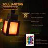 Pixelated Lantern Night Light, 16-Color LED Mood Light with Remote Control, Rechargeable Table & Wall Night Lamp
