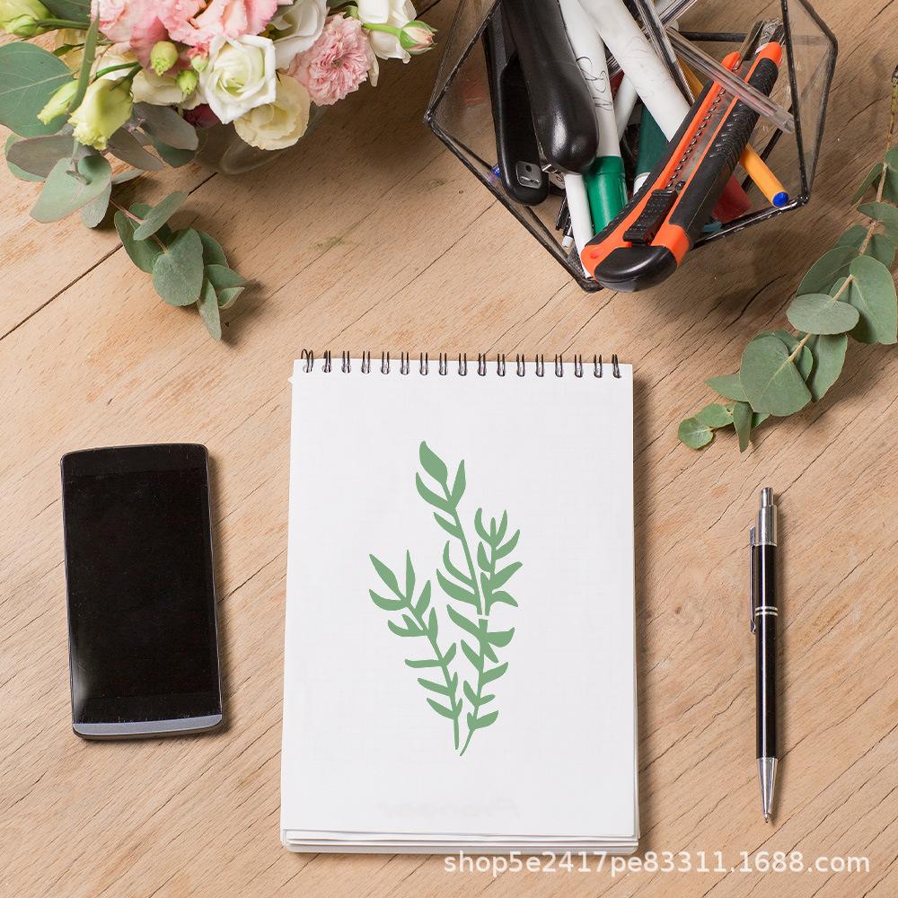 24 штуки/набор, Шаблон для рисования цветов, ПЭТ-материал, Моющийся, Шаблон для рисования стен своими руками, Домашнее украшение, Трафарет для аэрографии