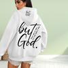 Womens Fashion Cool White Letters Print Loose Hoodie Tops Blouse Sweatshirt Casual Long Sleeve Pullover Tops