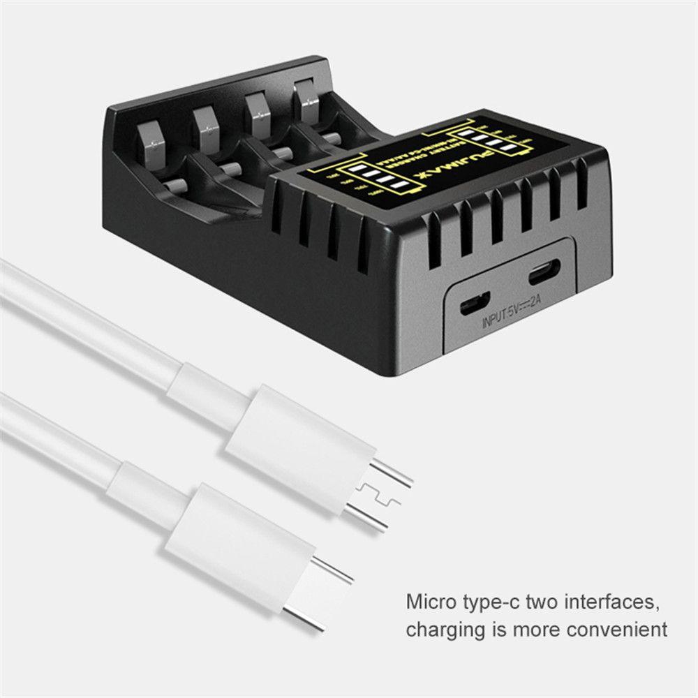 Durable LED Indicator Portable Fast Charging Dock Intelligent Battery Charger 4 Slot Adapter